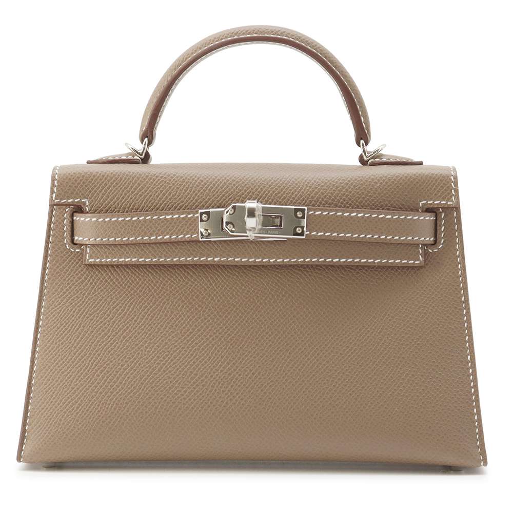 HERMES Mini Kelly Do Etoupe Epsom Size Mini