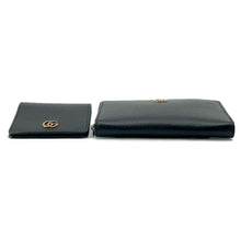 将图像加载到图库查看器中，GUCCI Belt Wallet Black 699304 Leather
