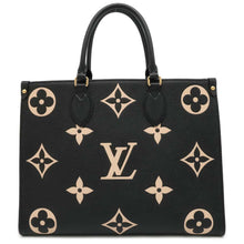 将图像加载到图库查看器中，LOUIS VUITTON Onthego Noir/Beige M45495 Bicolor Monogram Empreinte Leather Size MM
