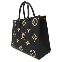 将图像加载到图库查看器中，LOUIS VUITTON Onthego Noir/Beige M45495 Bicolor Monogram Empreinte Leather Size MM
