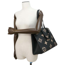 将图像加载到图库查看器中，LOUIS VUITTON Onthego Noir/Beige M45495 Bicolor Monogram Empreinte Leather Size MM
