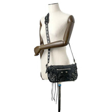 Load image into Gallery viewer, BALENCIAGA Le Cagoule Flap Bag Shoulder Bag Black 719082 Arena Lambskin Size XS
