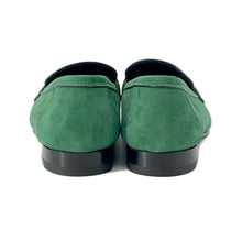 将图像加载到图库查看器中，HERMES Mocassins Paris loafers Vert Electric suede Size 36
