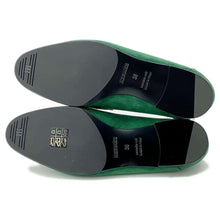 Load image into Gallery viewer, HERMES Mocassins Paris loafers Vert Electric suede Size 36
