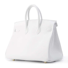 将图像加载到图库查看器中，HERMES Birkin New White Swift Leather Size 25
