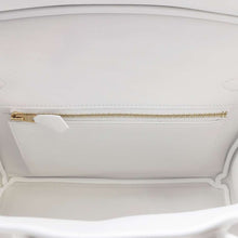 将图像加载到图库查看器中，HERMES Birkin New White Swift Leather Size 25
