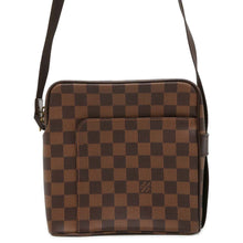 将图像加载到图库查看器中，LOUIS VUITTON Olav Brown N41442 Damier Ebene Canvas Size PM
