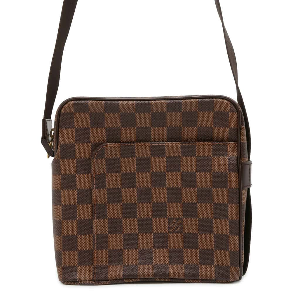 LOUIS VUITTON Olav Brown N41442 Damier Ebene Canvas Size PM