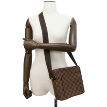 将图像加载到图库查看器中，LOUIS VUITTON Olav Brown N41442 Damier Ebene Canvas Size PM
