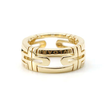 Load image into Gallery viewer, BVLGARI Parentesi Ring Size 51/#11 18K Yellow Gold
