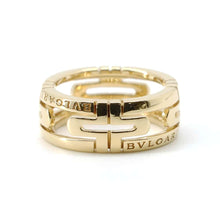 Load image into Gallery viewer, BVLGARI Parentesi Ring Size 51/#11 18K Yellow Gold
