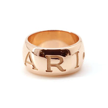 Load image into Gallery viewer, BVLGARI Monologo Ring Size 50/#10 18K Pink Gold
