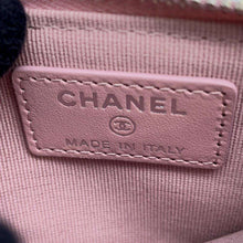 将图像加载到图库查看器中，CHANEL Matelasse Classic Zip Card Case Pink AP2570 Caviar Leather
