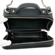 将图像加载到图库查看器中，CHANEL CCFiligree Vanity 2way Shoulder Bag Black A93343 Caviar Leather Size Small
