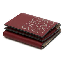 将图像加载到图库查看器中，LOEWE Trifold wallet Bordeaux C500TR2X01 Leather
