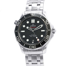 将图像加载到图库查看器中，OMEGA Seamaster Diver 300M Co-Axial W42mm Stainless Steel Black Dial 210.30.42.20.01.001
