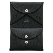 将图像加载到图库查看器中，HERMES Calvi Duo Black Epsom
