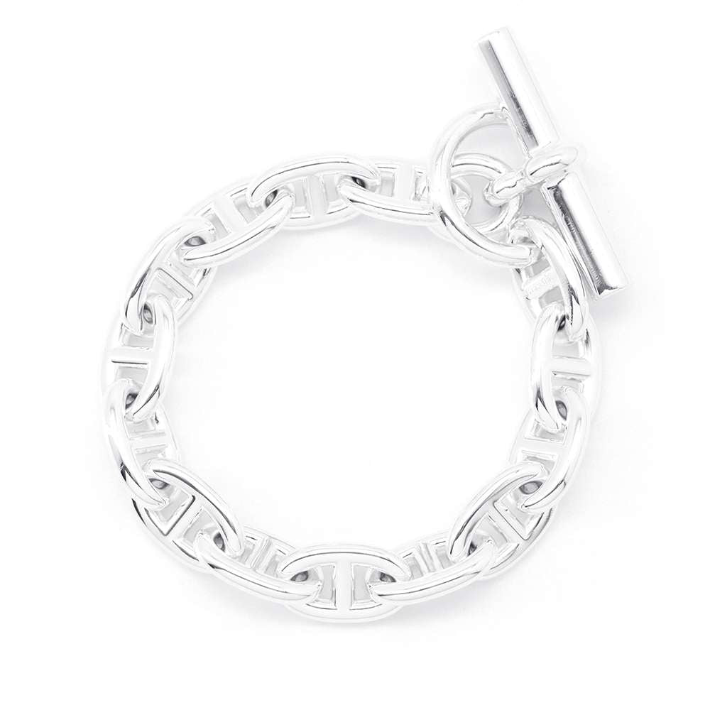 HERMES Chaine d'Ancre Bracelet 14 frames Size MM SV925