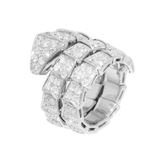 Load image into Gallery viewer, BVLGARI Serpenti Viper Ring Size M (51～53)/#11～13345226 18K White Gold
