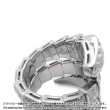 Load image into Gallery viewer, BVLGARI Serpenti Viper Ring Size M (51～53)/#11～13345226 18K White Gold
