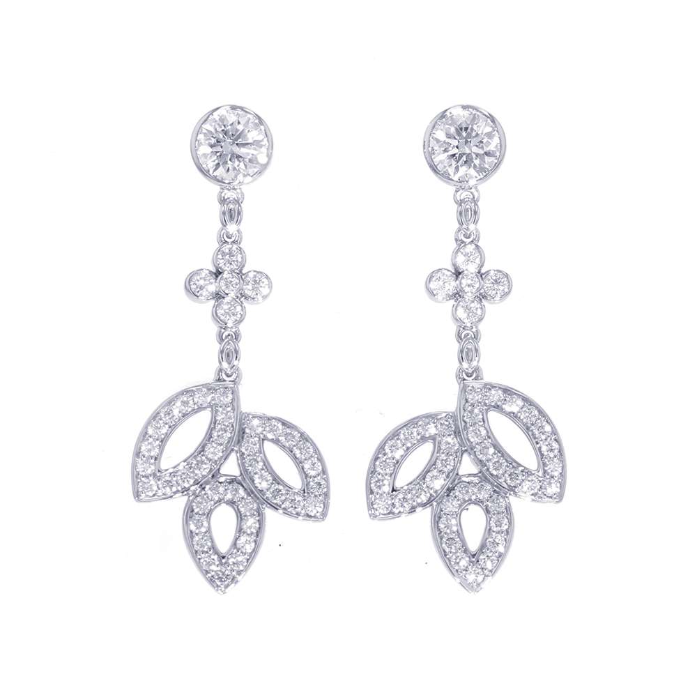 HARRY WINSTON Lily Cluster Drop Earrings EADPRDDRLC Pt950