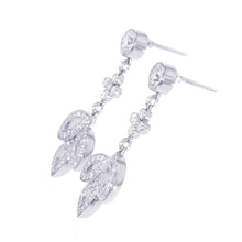 将图像加载到图库查看器中，HARRY WINSTON Lily Cluster Drop Earrings EADPRDDRLC Pt950
