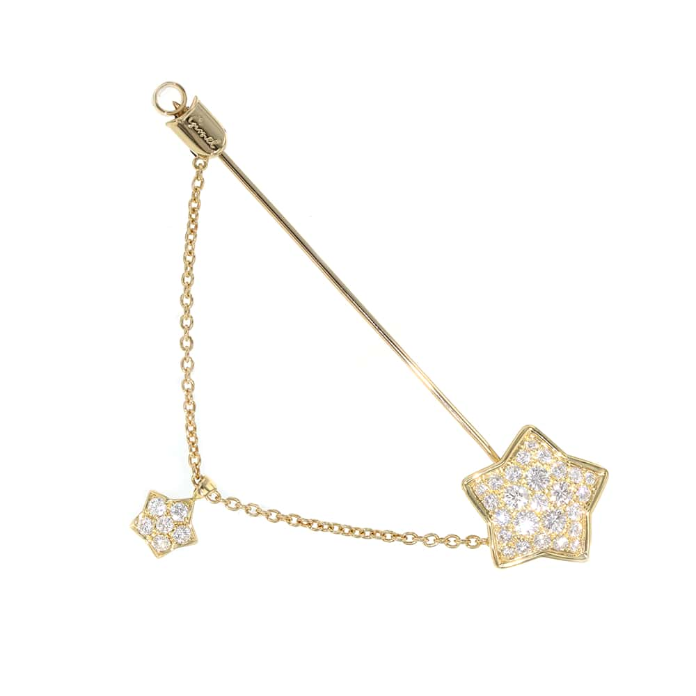 Gimel Star Brooch 18K Yellow Gold