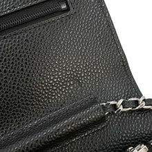 将图像加载到图库查看器中，CHANEL Matelasse Classic Chain Wallet Black AP0250 Caviar Leather
