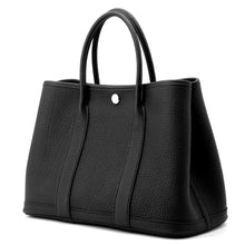 将图像加载到图库查看器中，HERMES Garden Party Black Negonda Leather Size TPM
