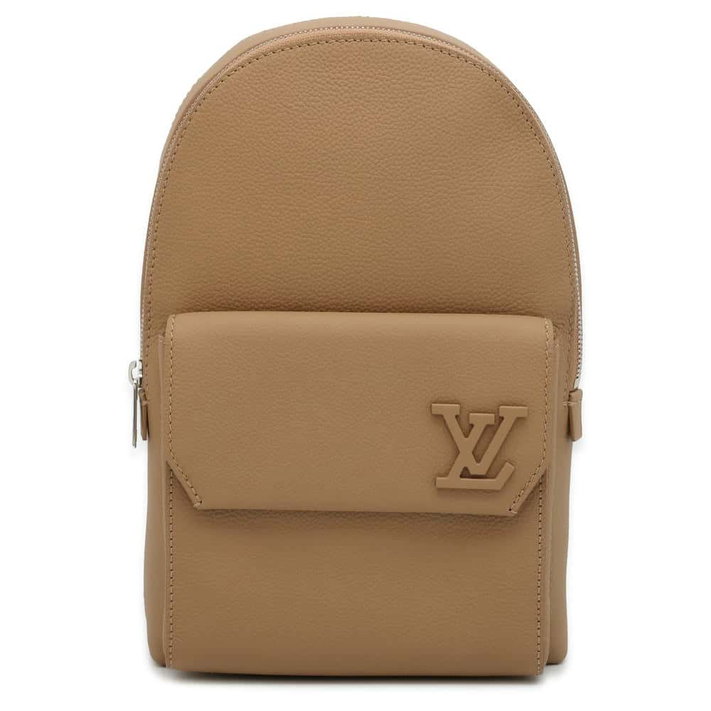 LOUIS VUITTON LV Aerogram Pilot Sling Bag Beige M23765 Taurillon Leather