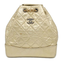 将图像加载到图库查看器中，CHANEL Gabrielle de CHANEL Backpack Gold A94485 Leather Size Small
