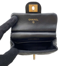 将图像加载到图库查看器中，CHANEL Matelasse Chain wallet Black AP2271 Lambskin
