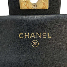 将图像加载到图库查看器中，CHANEL Matelasse Chain wallet Black AP2271 Lambskin
