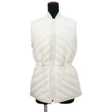 将图像加载到图库查看器中，HERMES Quilted Long Gilet Size 34 Blanc Narkle Polyester100%
