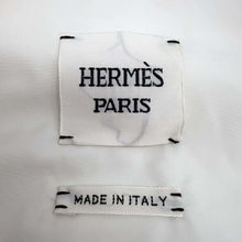 将图像加载到图库查看器中，HERMES Quilted Long Gilet Size 34 Blanc Narkle Polyester100%
