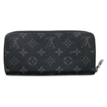 将图像加载到图库查看器中，LOUIS VUITTON Zippy Wallet - Horizontal Noir M11611 Monogram Eclipse
