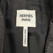 将图像加载到图库查看器中，HERMES Leather Jacket Size 38 Brown Deer Leather
