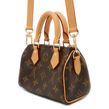 将图像加载到图库查看器中，LOUIS VUITTON Nano Speedy Brown M81085 Monogram
