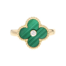 Load image into Gallery viewer, Van Cleef &amp; Arpels Vintage Alhambra Ring Size 55/#15 VCARO3QM55/VCARO3QM00 18K Yellow Gold
