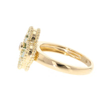 Load image into Gallery viewer, Van Cleef &amp; Arpels Vintage Alhambra Ring Size 55/#15 VCARO3QM55/VCARO3QM00 18K Yellow Gold
