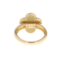 Load image into Gallery viewer, Van Cleef &amp; Arpels Vintage Alhambra Ring Size 55/#15 VCARO3QM55/VCARO3QM00 18K Yellow Gold
