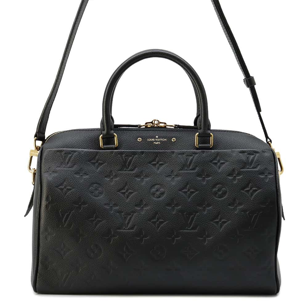 LOUIS VUITTON Speedy Bandouliere NM Noir M42406 Monogram Empreinte Leather Size 30