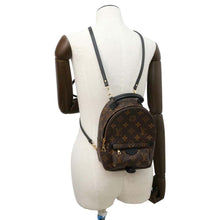 将图像加载到图库查看器中，LOUIS VUITTON Palm Springs Backpack Noir M44873 Monogram Size MINI
