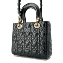 Load image into Gallery viewer, Dior MY ABCDIOR Lady Dior Cannage 2WAYBag BlackM0538ONGH Lambskin Size Small
