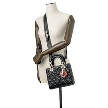 Load image into Gallery viewer, Dior MY ABCDIOR Lady Dior Cannage 2WAYBag BlackM0538ONGH Lambskin Size Small
