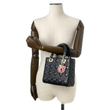 Load image into Gallery viewer, Dior MY ABCDIOR Lady Dior Cannage 2WAYBag BlackM0538ONGH Lambskin Size Small
