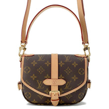 将图像加载到图库查看器中，LOUIS VUITTON Saumur BB Beige M46740 Monogram Size BB
