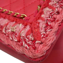 Load image into Gallery viewer, CHANEL Boy Chanel ChainShoulder Bag Pink Tweed Lambskin Size 20
