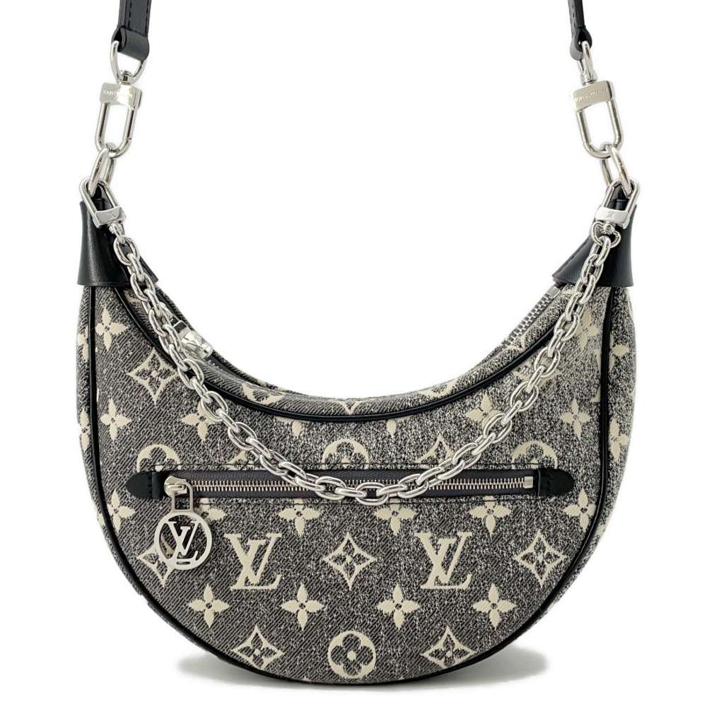 LOUIS VUITTON loop Gray M21752 Monogram / Jaguar Denim