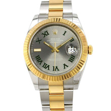 Load image into Gallery viewer, ROLEX Datejust W41mm Stainless Steel K18YG Slate Dial 126333
